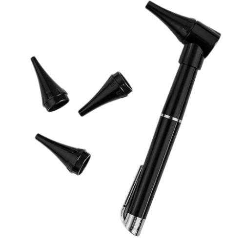 Otoscopio Mini Kit Endoscopio Oidos Manual Led De Pila