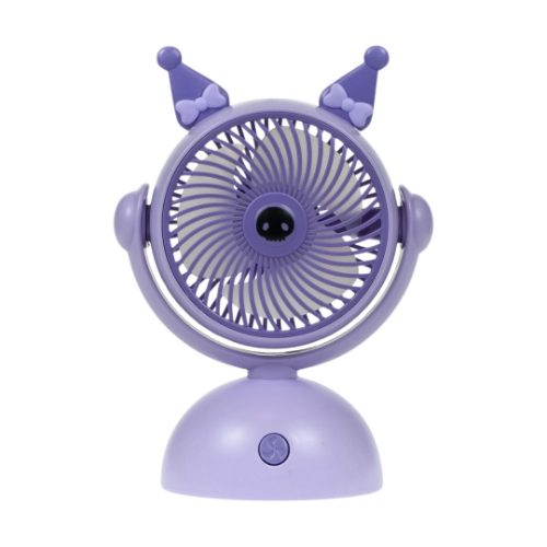 Mini Ventilador De Kuromi Recargable Escritorio Portatil