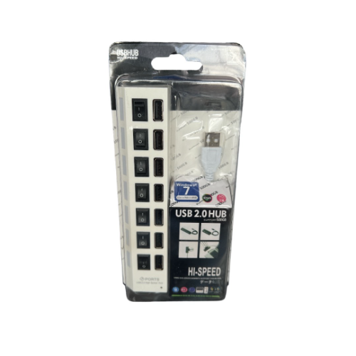 hub  7 puertos blanco
