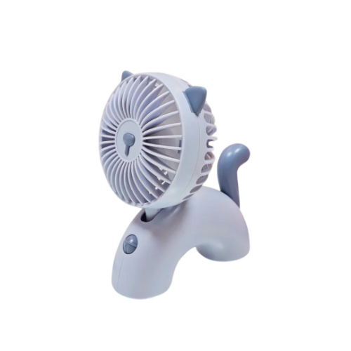 Mini Ventilador De Gato Diandi De Escritorio Recargable