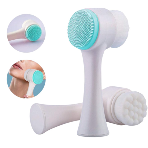 Cepillo Exfoliante Y Masajeador Facial 2 En 1