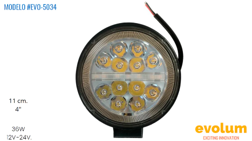 740FARO DE LED REDONDO EVO-5034 4" 36W 12V-24V