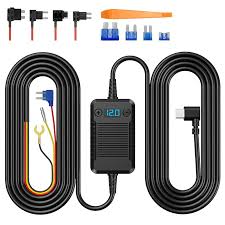 817KIT DE CABLE DURO PARA CAMARA DE SALPICADERO TIPO C ECOMOMENT GT801, GT802, 12 V, 24 V A 5 V, CABLE DE ALIMENTACION CON PROTECCION DE BAJO VOLTAJE