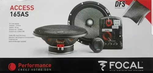 314SET DE MEDIOS FOCAL ACCES 165AS 120W 6.5" 2 VIAS