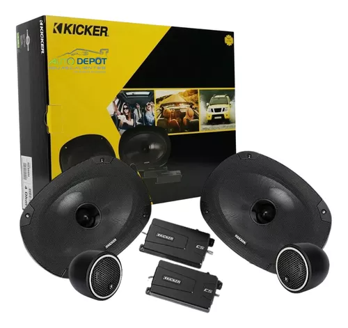 382SET DE MEDIOS KICKER CSS69 450W 2 VIAS 6X9"