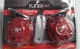 (M) 502CLAXON CORNETA DOBLE CARACOL TUNIX ROJO