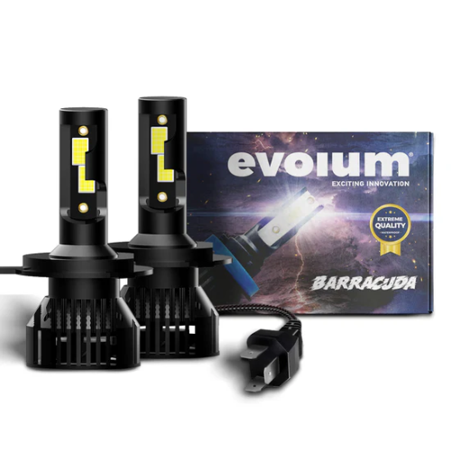 248FOCO LED FAROS KIT AUTOMOTRIZ BARRACUDA H4 EVOLUM 40W 11,000Lm