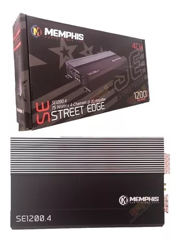 588AMPLIFICADOR MEMPHIS SE1200.4 1200W CLASE AB 4 CANALES