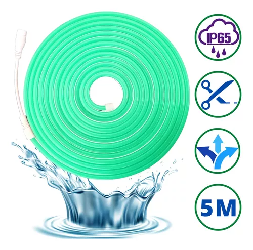 153TIRALED NEON FLEX UNICOLOR DECORATIVA 2 METROS COLOR VERDE