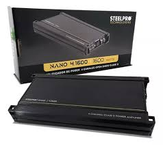858AMPLIFICADOR STEELPRO NANO 4.1600 CLASE D 4 CANALES