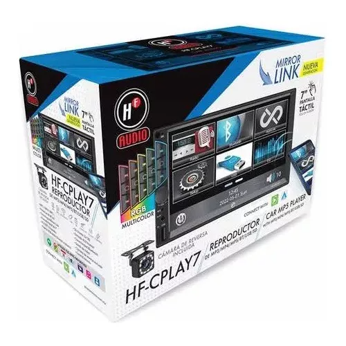 280PANTALLA HF-CPLAY7 7” 60W x 4 HF AUDIO