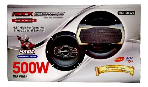 714BOCINAS COAXIAL RKS-M6520 6.5" 500W 4 VIAS
