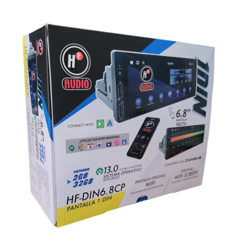 747PANTALLA 1 DIN HF-DIN6.8CP 6.8" 60Wx4 MP3/MP4/USB/BLUETOOTH/GPS