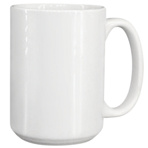 Taza color blanco 15oz