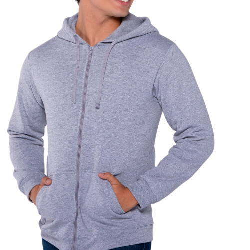 Sudadera con capucha, cangurera y cierre unisex para joven