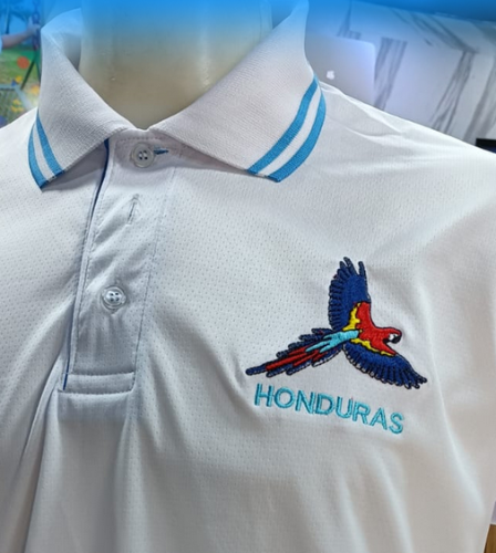 Camisa tipo polo 1 logo + 1 nombre bordado