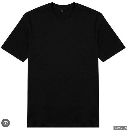 Camisa Negra algodon talla XS