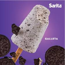 Helado casero galleta