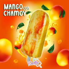 Paleta fruta mango chamoy