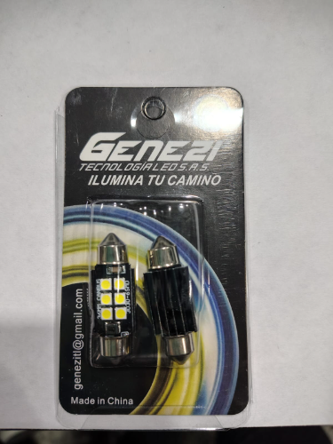 BOMBILLOS LED PLAQUETA T.F 36 12/24V UNIDAD