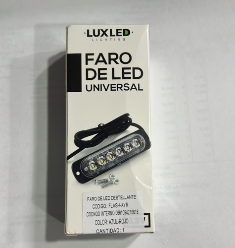 LUZ FEDERAL LED AZUL ROJO