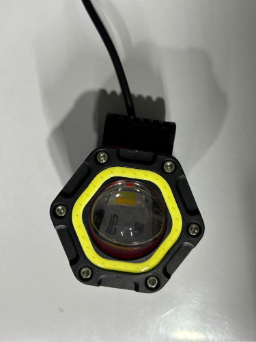 EXPLORADORAS LED CON LASER Y COCUYOS ROJOS DJ712JEEP-RED X2