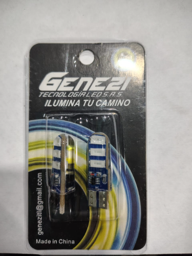 BOMBILLOS LED 6 LEDS AZULES FLAHS