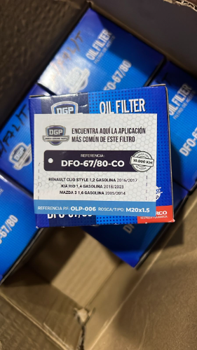 FILTRO DGP OPL-006 M20X1.5 KIA RIO,RENAULT CLIO,MAZDA3Y DEMAS
