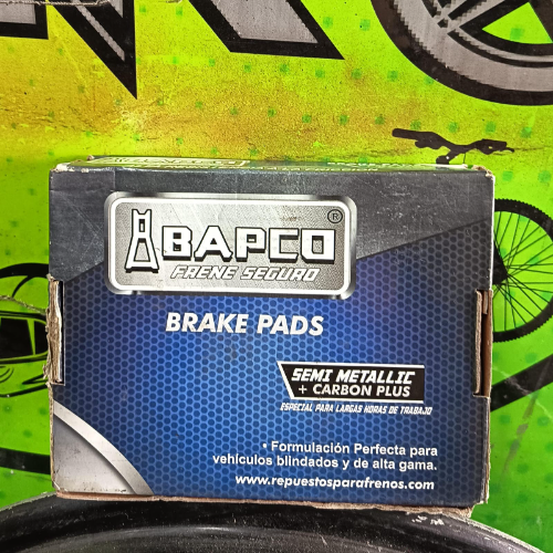 PASTILLAS BAPCO SEMI METALICOS Y CARBONO VEHICULO BLINDADOS Y DE ALTA GAMA