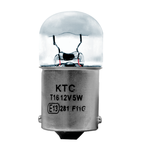 BOMBILLO 12V 67 5W T16 BA15S TIPO BALA KTC