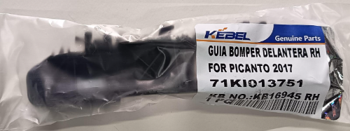 GUIA BOMPER DELANTERA DERECHA PARA KIA PICANTO ION ALL NEW 2017