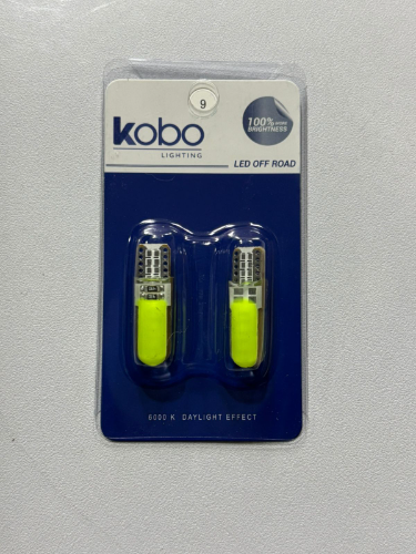 BOMBILLOS LED T10 SILICA GEL 12V CAMBUS VERDE X2