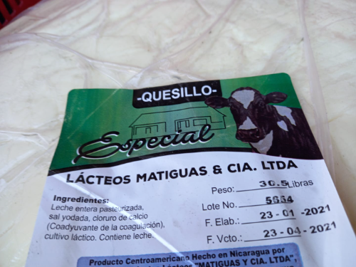 Quesillo Nicaragüense Matigüas