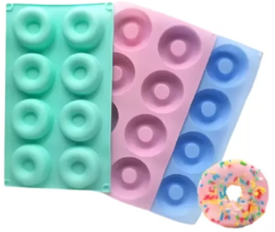 Molde donas x8 silic (6cm)