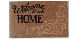 Felpudo 60*40 welcome to our home
