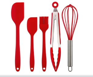 Set repostería silicona x 5 pcs