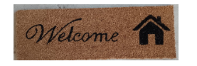 Felpudo 25*75 welcome + casa