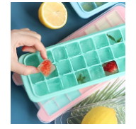 Cubetera silicona con tapa x 24 cavidades