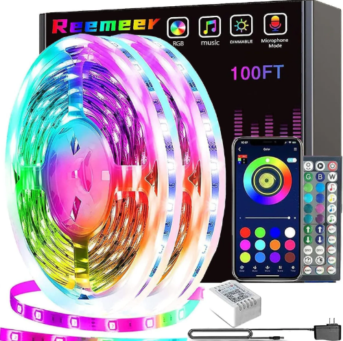 LUCES LED CON APLICACION Y CONTROL DE 30 METROS