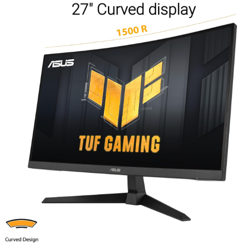 MONITOR ASUS TUF 27 PULGADAS CURVO RESOLUCION 2K 180HZ 0.5 MS