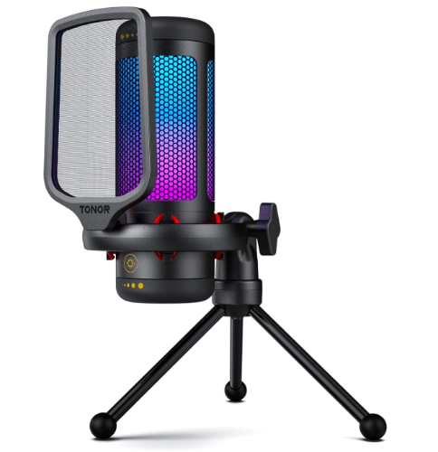 MICROFONO CONDENSADOR TONOR RGB CANCELACION DE RUIDO