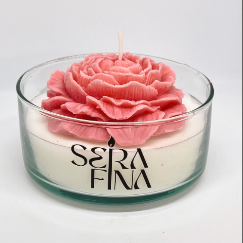 Vela Vaso Peonia