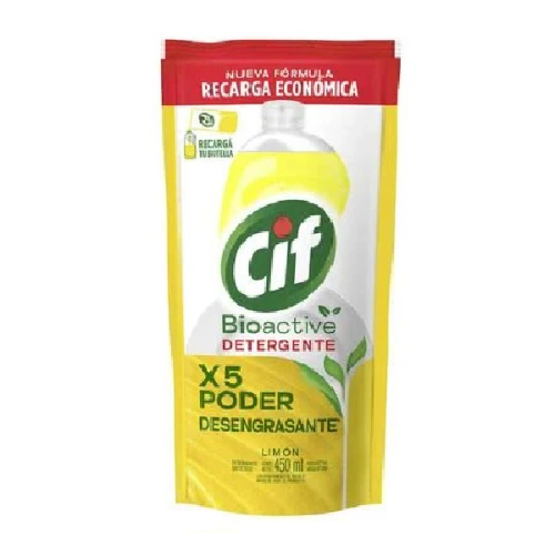 Detergente CIF BioActive Limón Recarga 450 Ml