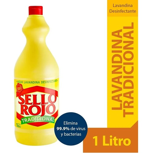 Agua Lavandina SELLO ROJO 1 L