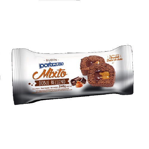 Budin Mixto Doble Relleno Portezuelo 240 Grs
