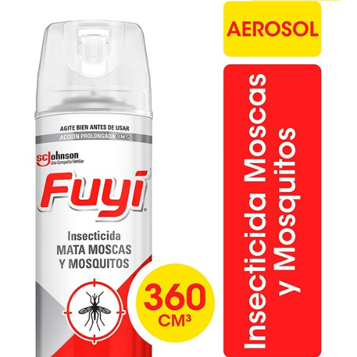 Insecticida FUYI Aerosol Mata Moscas y Mosquitos 360 cc