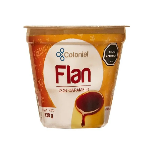 Flan Vainilla con Caramelo COLONIAL 120 gr