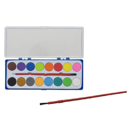 ACUARELA X16UDS  PINCEL 16CM EN ESTUCHE PLASTICO (4006-142) 9945 85645