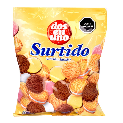 Galletitas Surtidas Dos en Uno 400 G