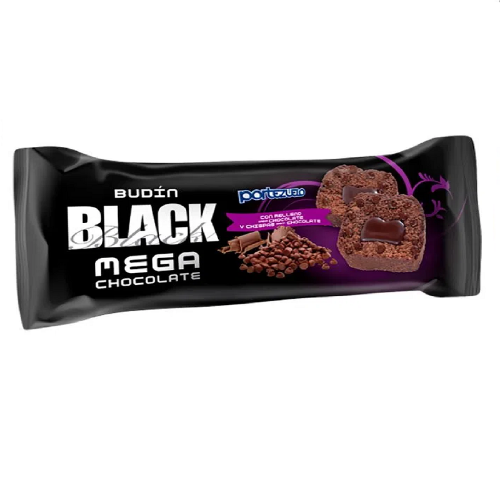 Budin Black Mega Choco Portezuelo Relleno 240 Grs